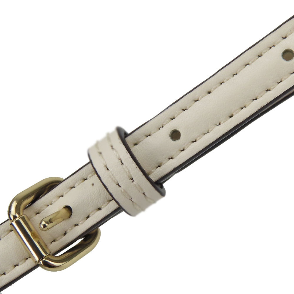 COACH Shoulder Bag F58309 PVC, Leather white Women Used Authentic