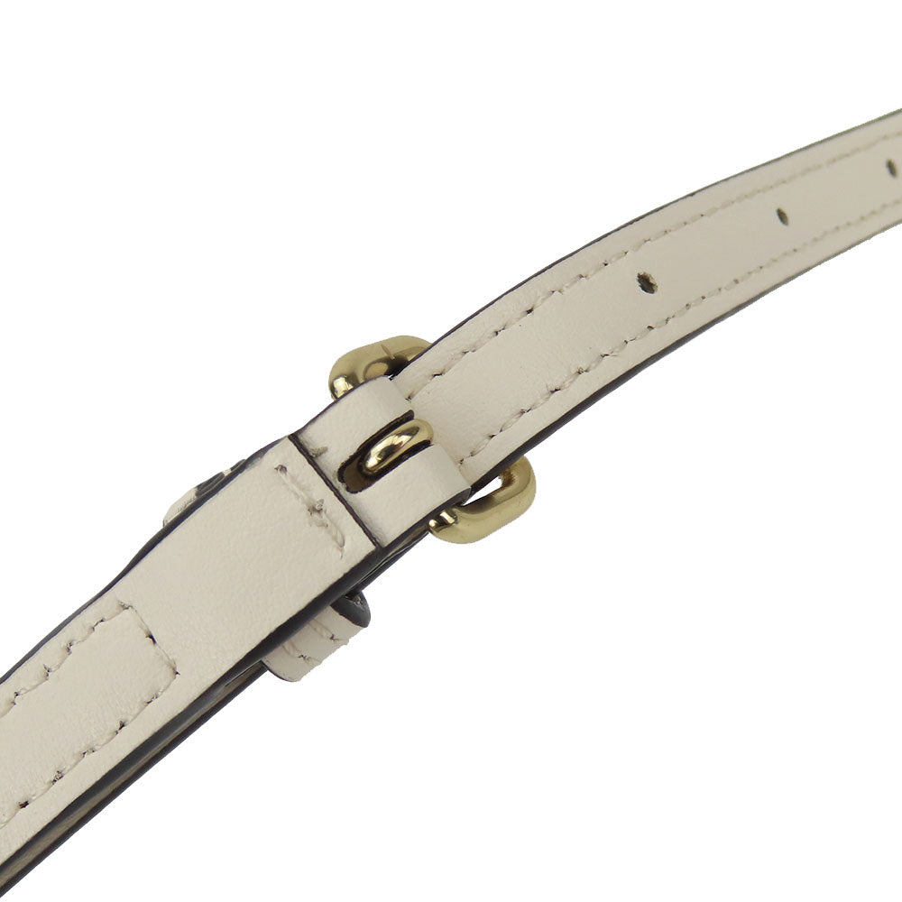 COACH Shoulder Bag F58309 PVC, Leather white Women Used Authentic