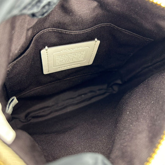 COACH Shoulder Bag F58309 PVC, Leather white Women Used Authentic