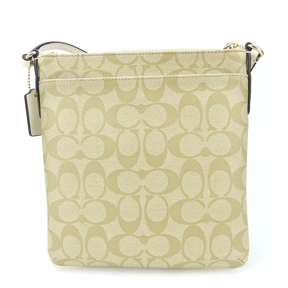 COACH Shoulder Bag F58309 PVC, Leather white Women Used Authentic