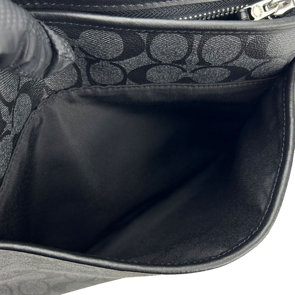 COACH Shoulder Bag F29210 PVC, Leather black unisex(Unisex) Used Authentic