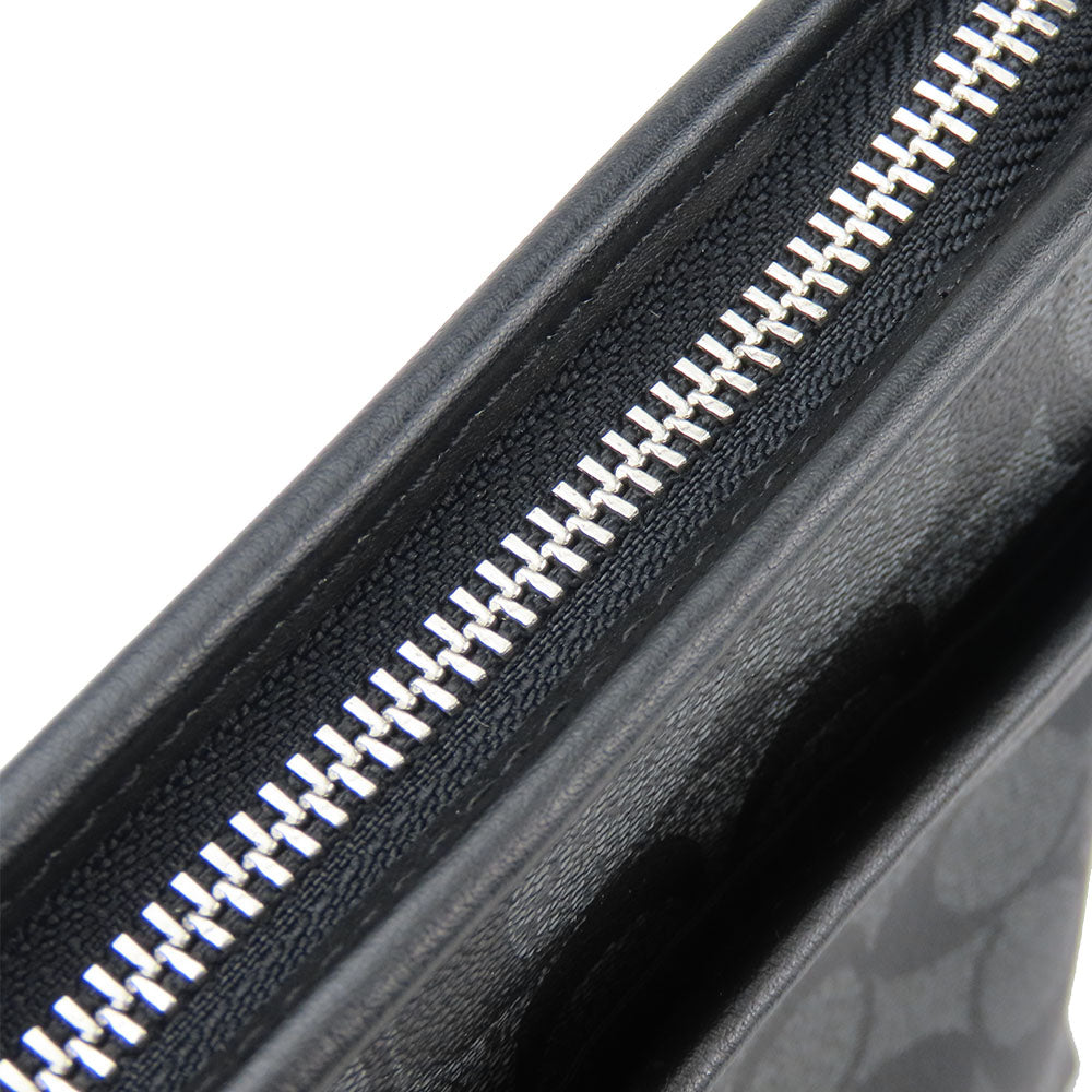 COACH Shoulder Bag F29210 PVC, Leather black Signature Women Used Authentic