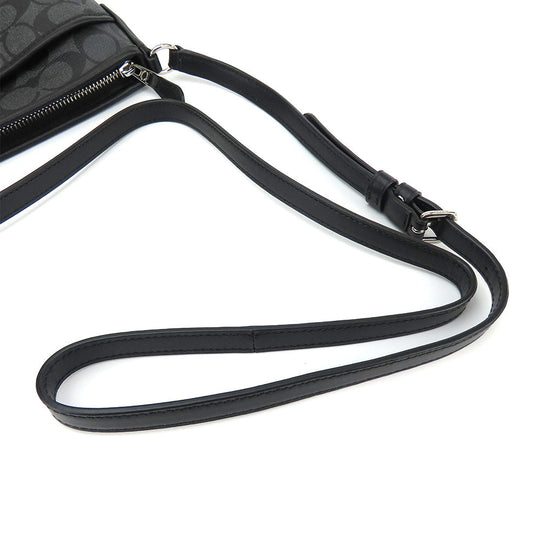 COACH Shoulder Bag F29210 PVC, Leather black Signature Women Used Authentic