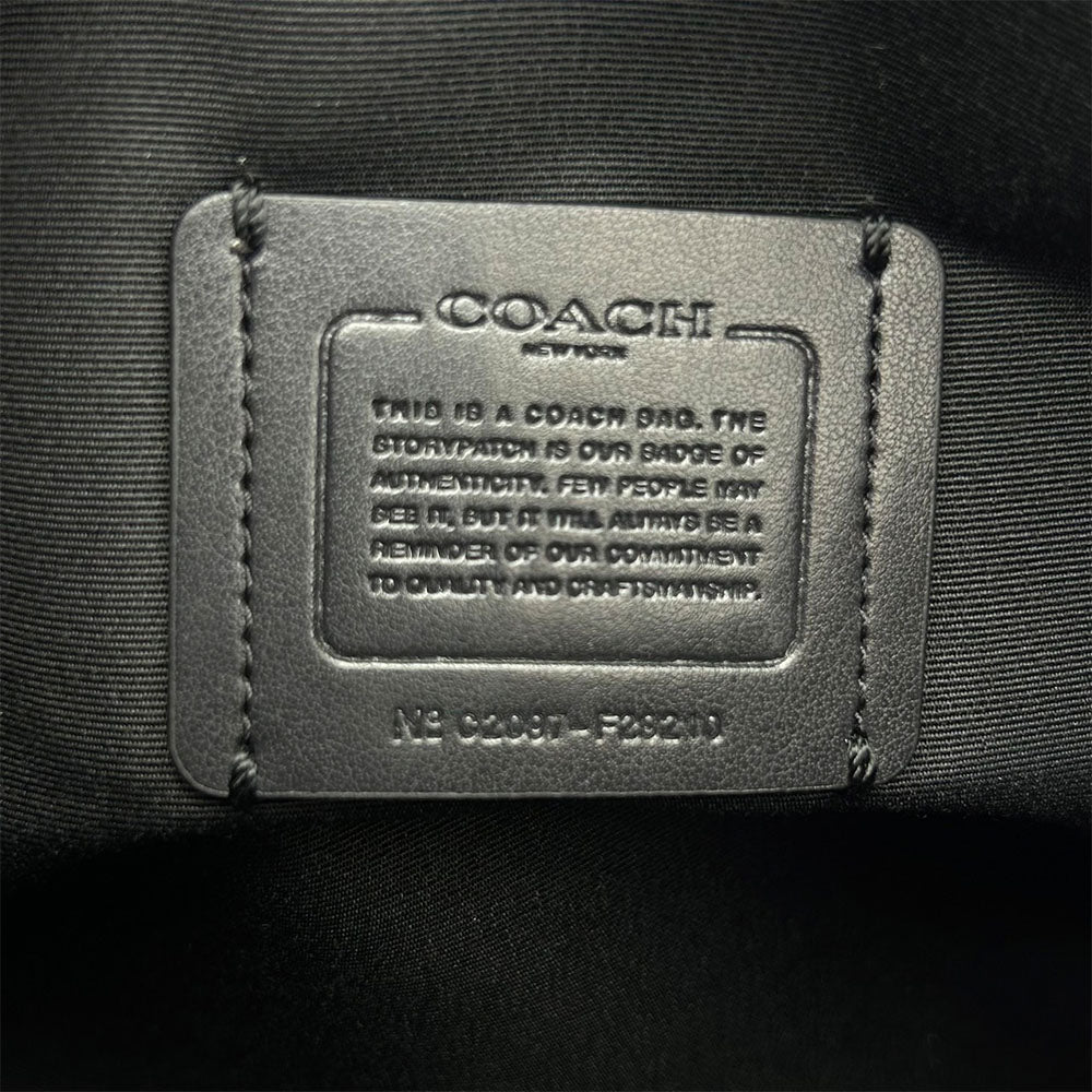 COACH Shoulder Bag F29210 PVC, Leather black Signature Women Used Authentic