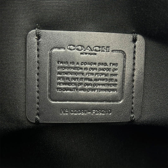 COACH Shoulder Bag F29210 PVC, Leather black Signature Women Used Authentic