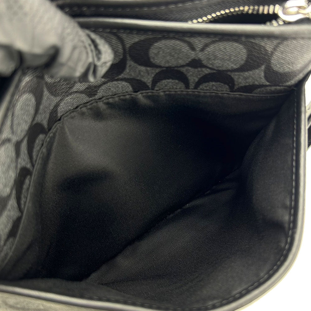 COACH Shoulder Bag F29210 PVC, Leather black Signature Women Used Authentic