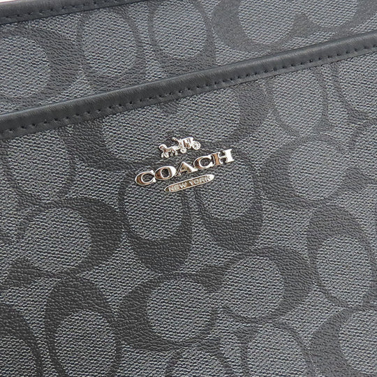 COACH Shoulder Bag F29210 PVC, Leather black Signature Women Used Authentic