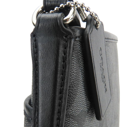 COACH Shoulder Bag F29210 PVC, Leather black Signature Women Used Authentic