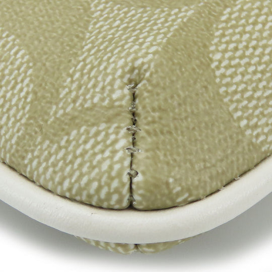 COACH Shoulder Bag F58309 PVC, Leather off white Signature Women Used Authentic