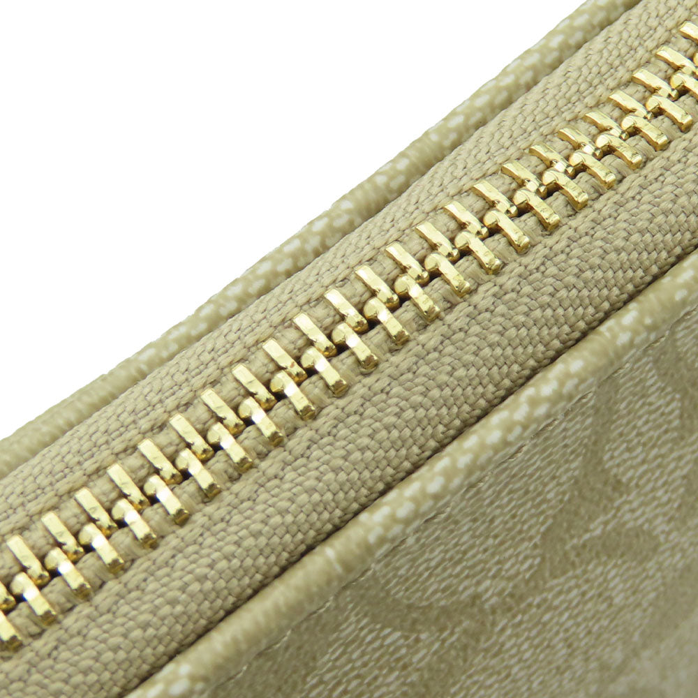 COACH Shoulder Bag F58309 PVC, Leather off white Signature Women Used Authentic