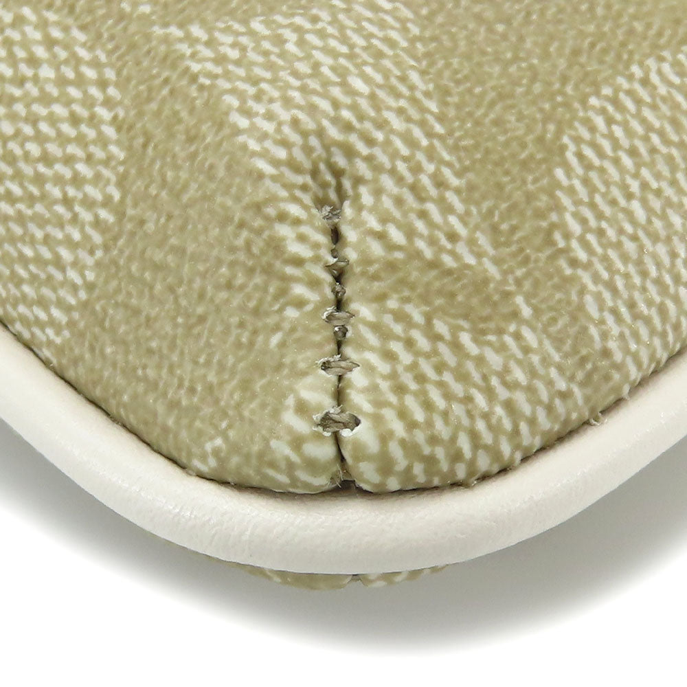 COACH Shoulder Bag F58309 PVC, Leather off white Signature Women Used Authentic