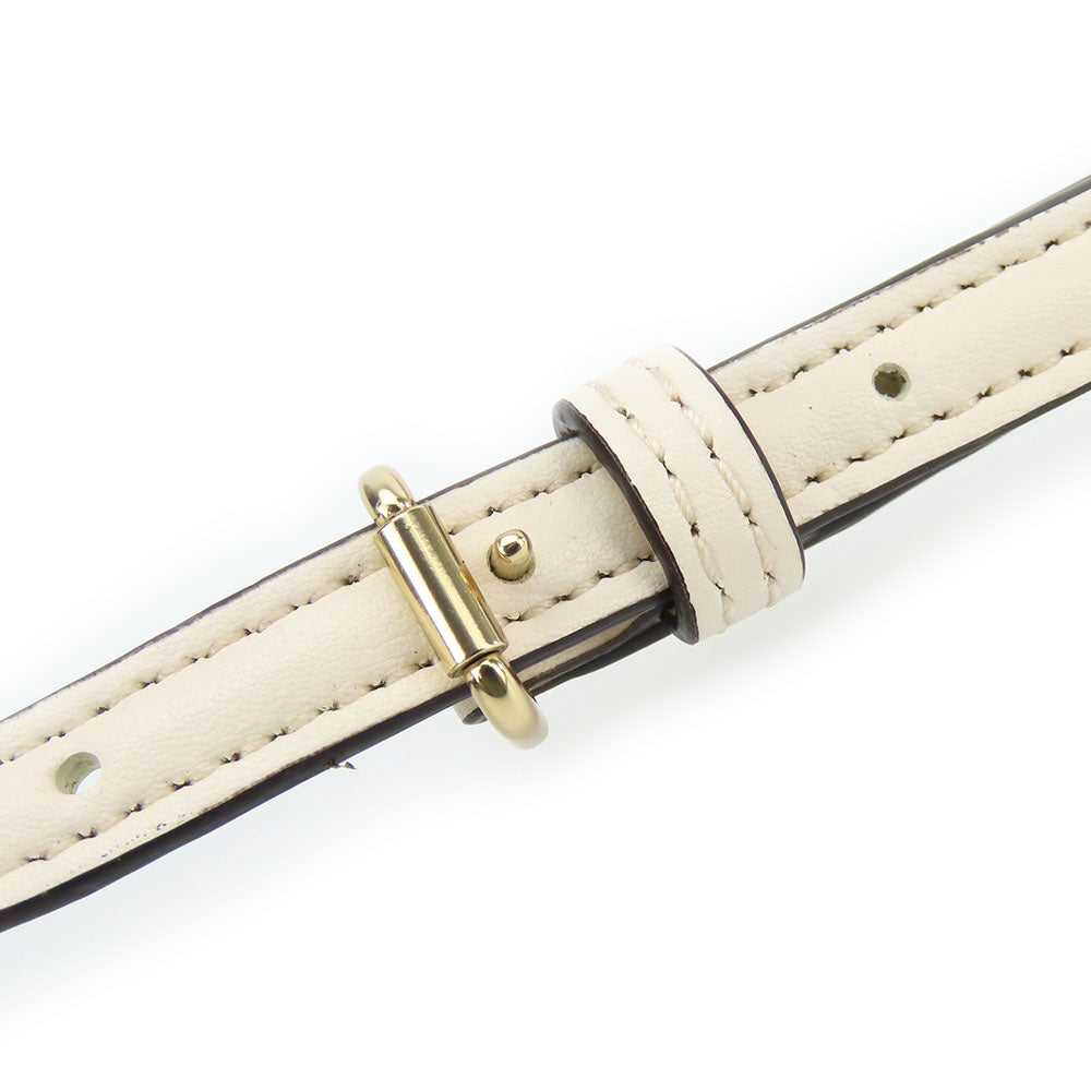 COACH Shoulder Bag F58309 PVC, Leather off white Signature Women Used Authentic