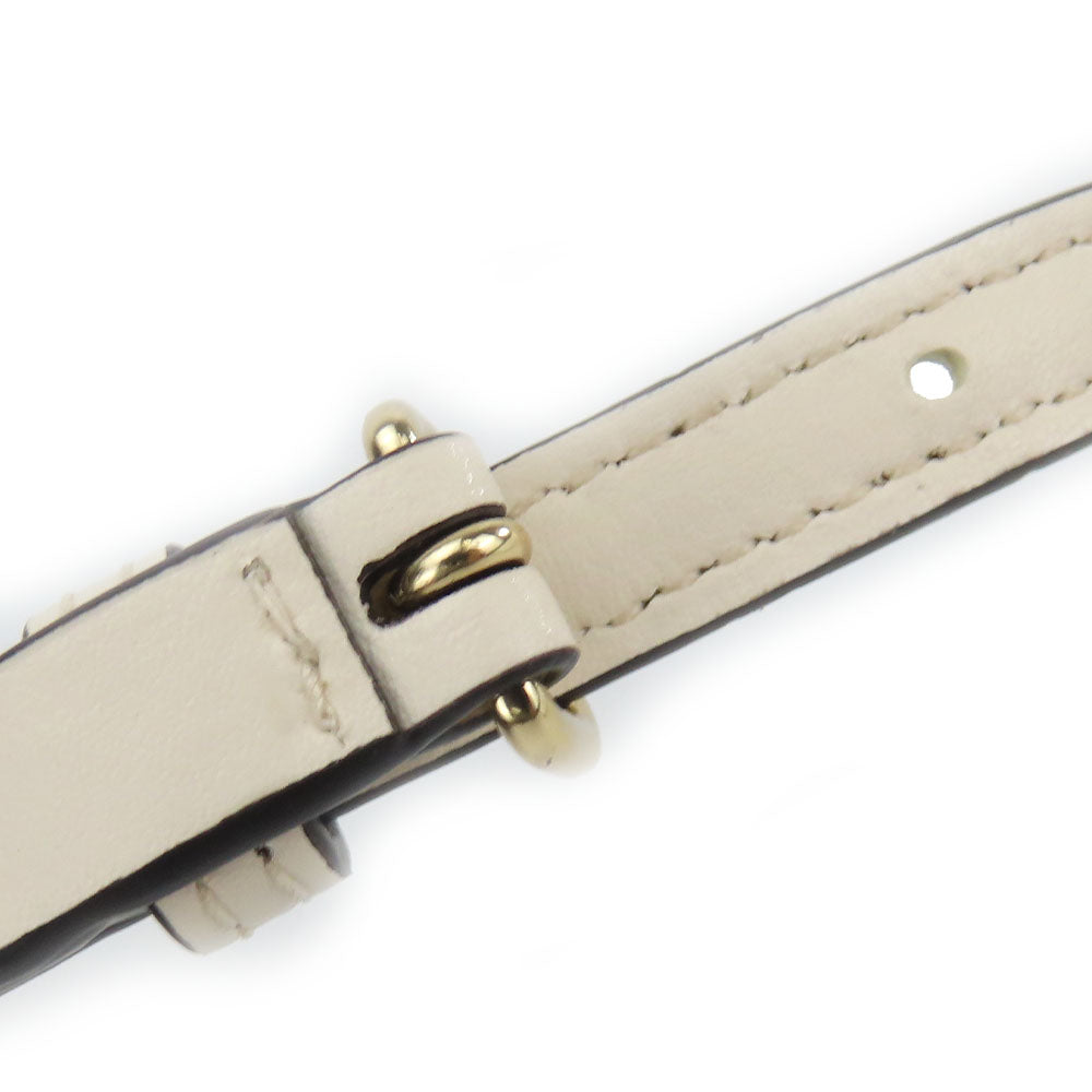 COACH Shoulder Bag F58309 PVC, Leather off white Signature Women Used Authentic