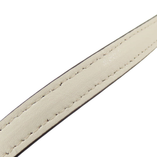 COACH Shoulder Bag F58309 PVC, Leather off white Signature Women Used Authentic