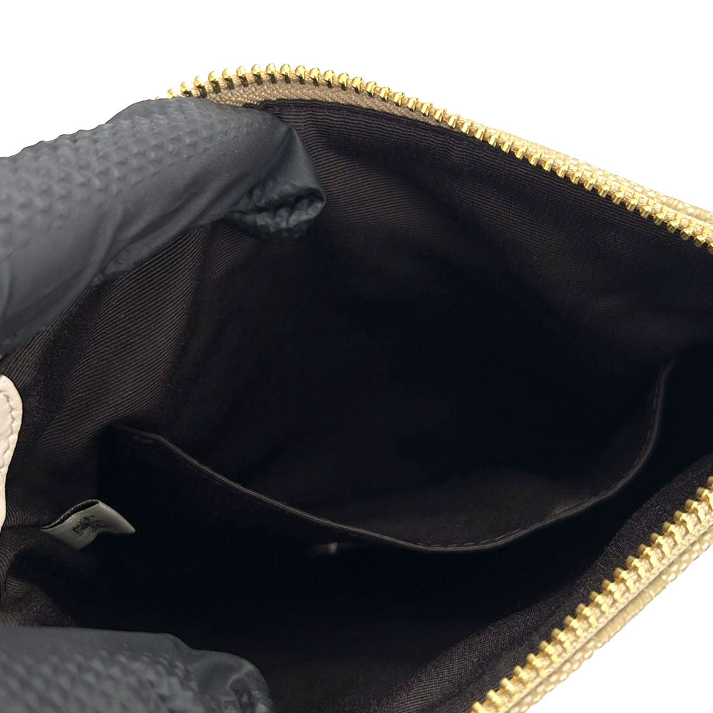 COACH Shoulder Bag F58309 PVC, Leather off white Signature Women Used Authentic