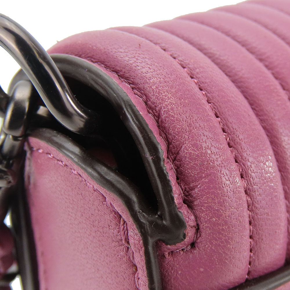 COACH Shoulder Bag 22729 leather purple Women Used Authentic