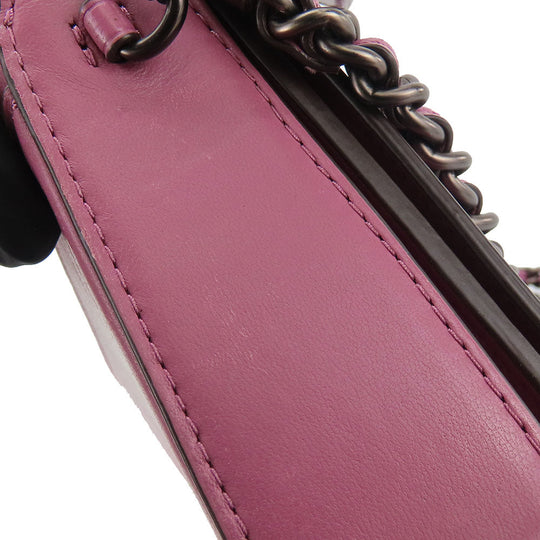 COACH Shoulder Bag 22729 leather purple Women Used Authentic