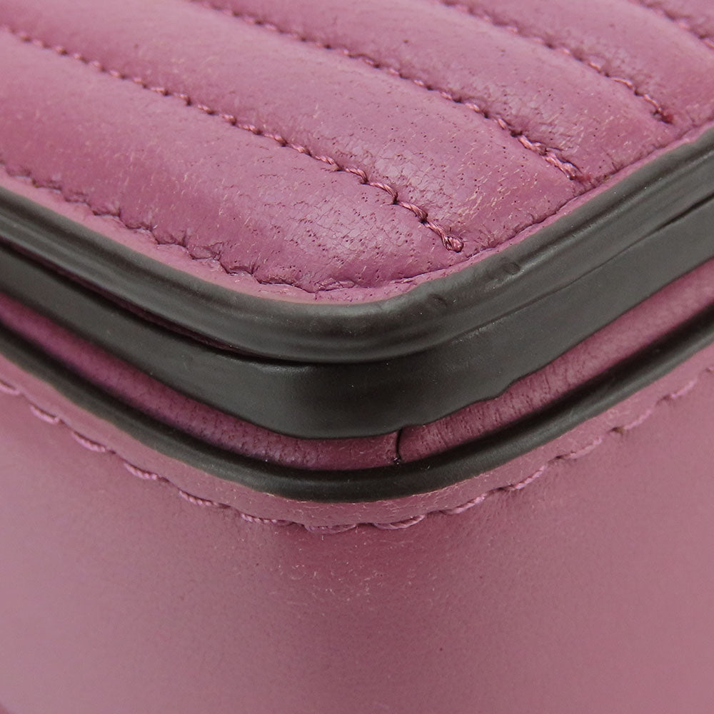 COACH Shoulder Bag 22729 leather purple Women Used Authentic