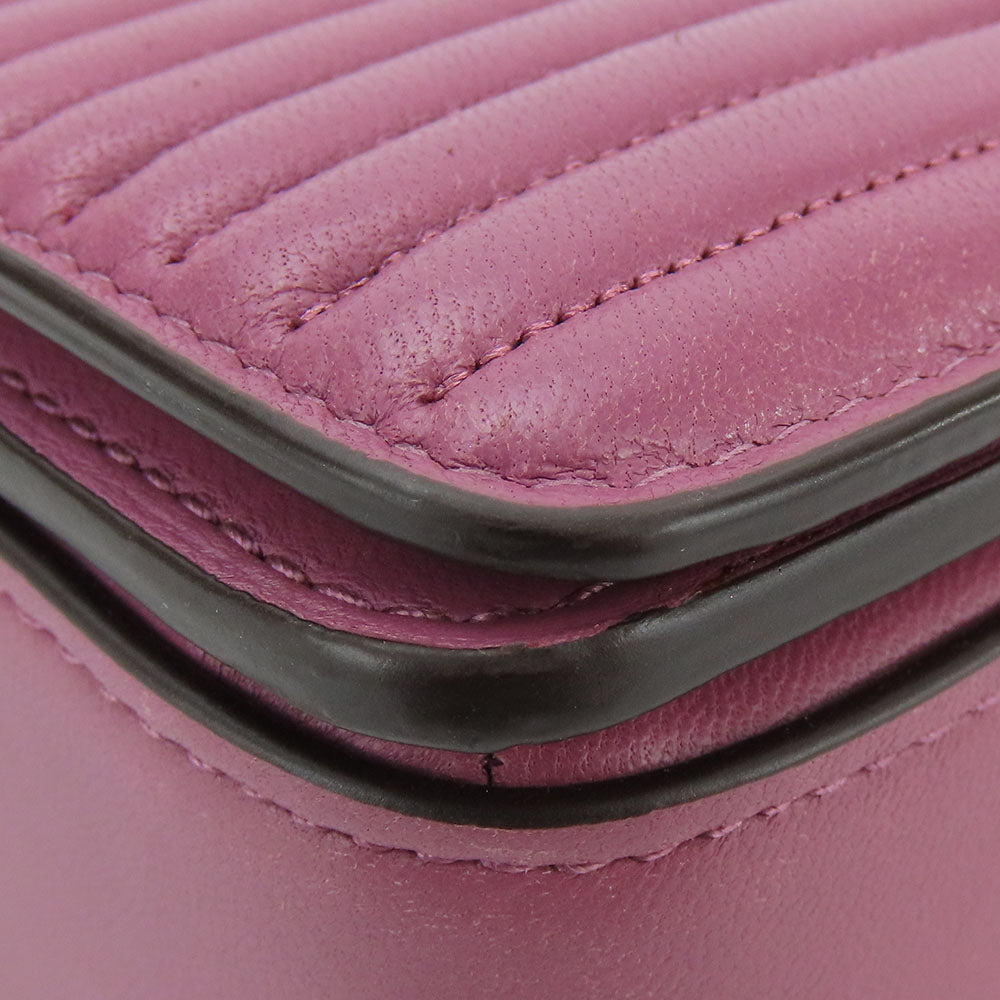 COACH Shoulder Bag 22729 leather purple Women Used Authentic