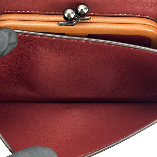 COACH Shoulder Bag 22729 leather purple Women Used Authentic