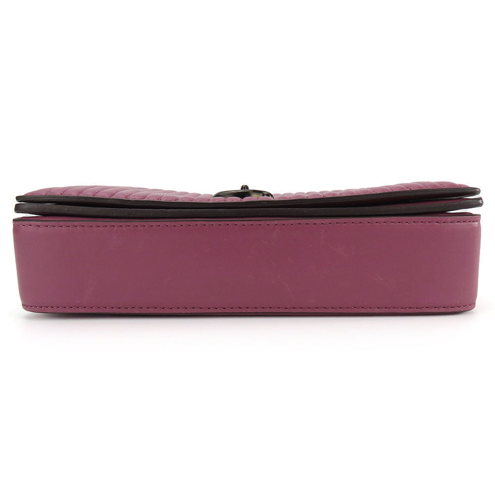 COACH Shoulder Bag 22729 leather purple Women Used Authentic