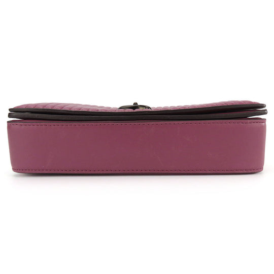 COACH Shoulder Bag 22729 leather purple Women Used Authentic