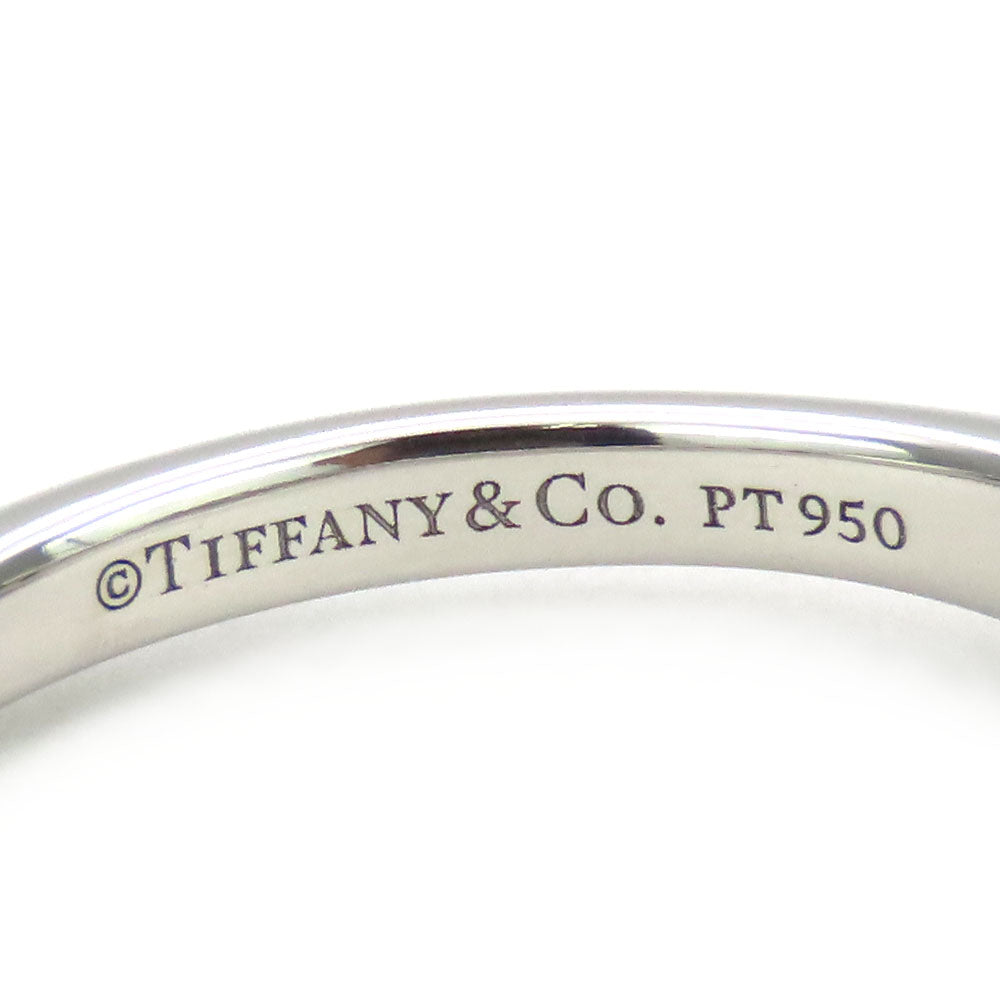 TIFFANY&Co. Ring Pt950Platinum, Diamond Platinum Solitaire Women Used Authentic