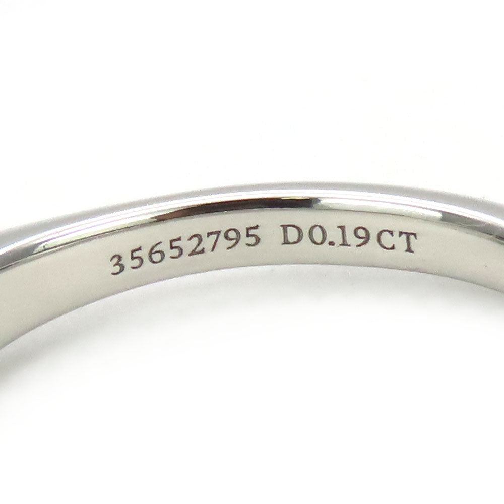 TIFFANY&Co. Ring Pt950Platinum, Diamond Platinum Solitaire Women Used Authentic