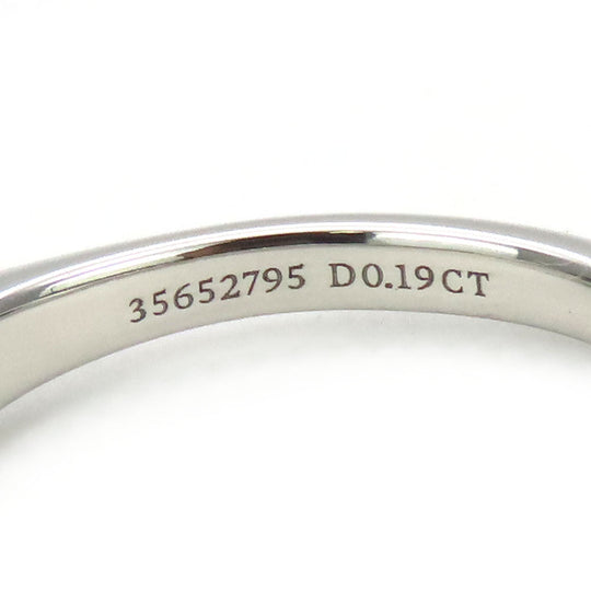 TIFFANY&Co. Ring Pt950Platinum, Diamond Platinum Solitaire Women Used Authentic