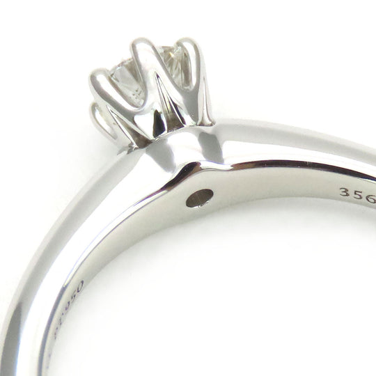 TIFFANY&Co. Ring Pt950Platinum, Diamond Platinum Solitaire Women Used Authentic