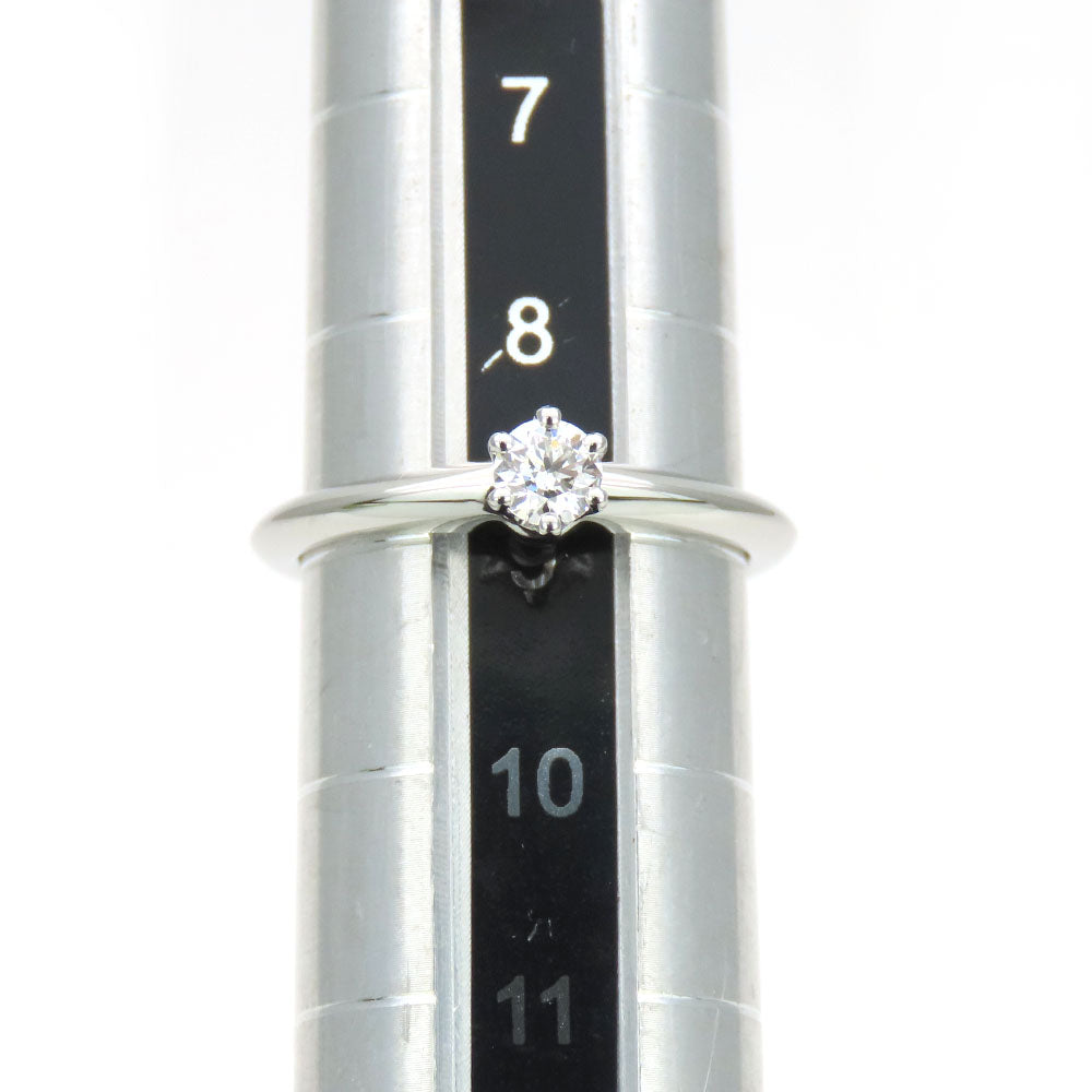 TIFFANY&Co. Ring Pt950Platinum, Diamond Platinum Solitaire Women Used Authentic