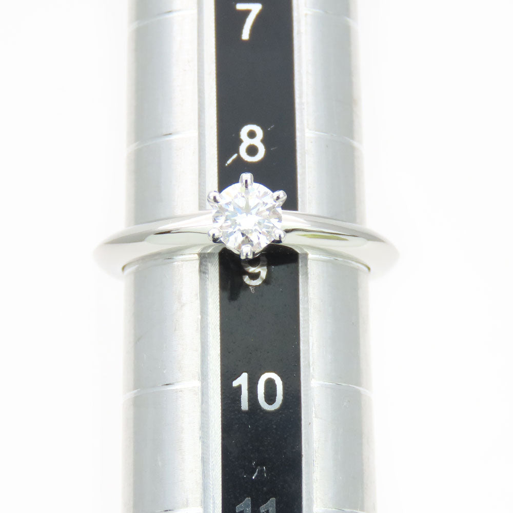 TIFFANY&Co. Ring Pt950Platinum, Diamond Platinum Solitaire Women Used Authentic