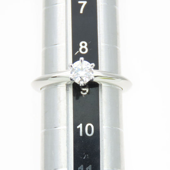 TIFFANY&Co. Ring Pt950Platinum, Diamond Platinum Solitaire Women Used Authentic