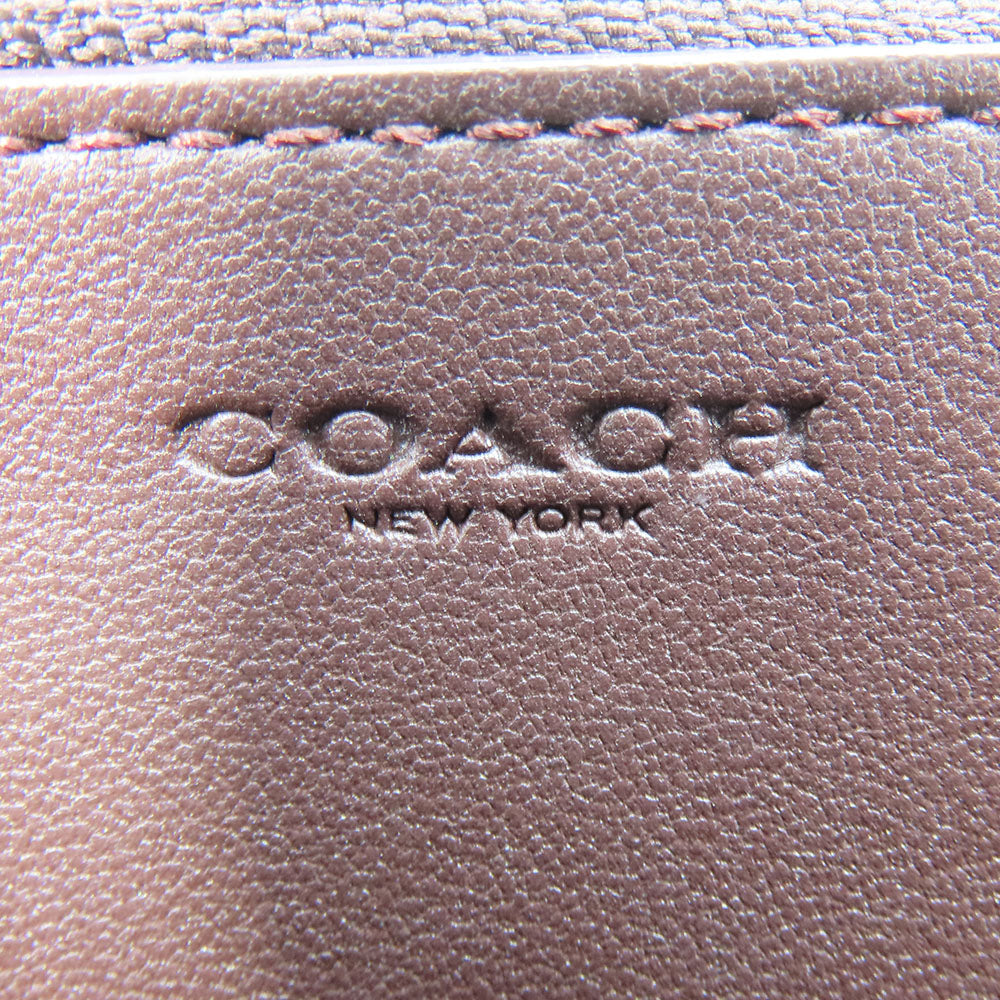 COACH Shoulder Bag C7301 leather black Women Used Authentic