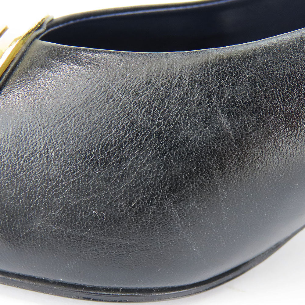 GIVENCHY pumps leather black Women 36 1/2 Used Authentic
