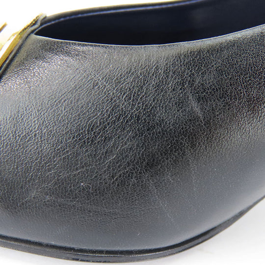 GIVENCHY pumps leather black Women 36 1/2 Used Authentic