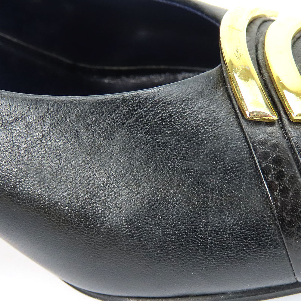 GIVENCHY pumps leather black Women 36 1/2 Used Authentic