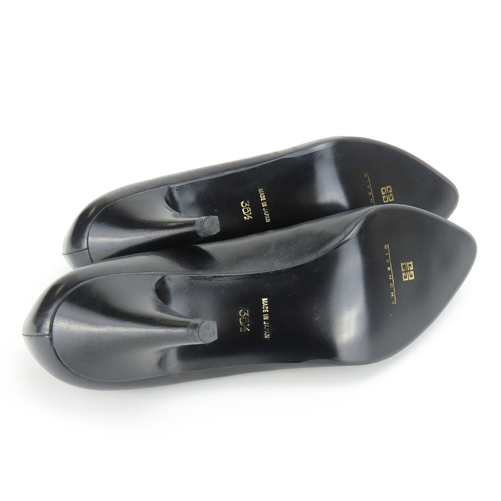 GIVENCHY pumps leather black Women 36 1/2 Used Authentic