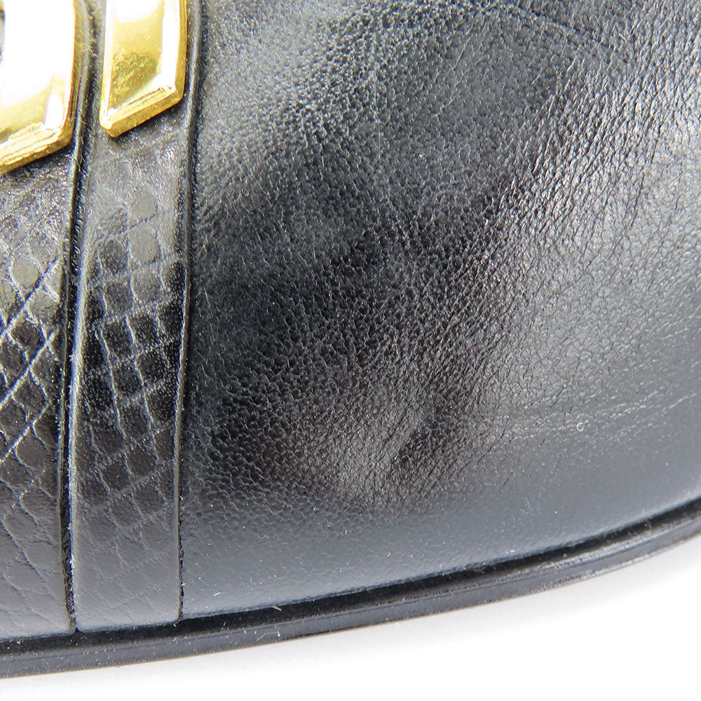 GIVENCHY pumps leather black Women 36 1/2 Used Authentic