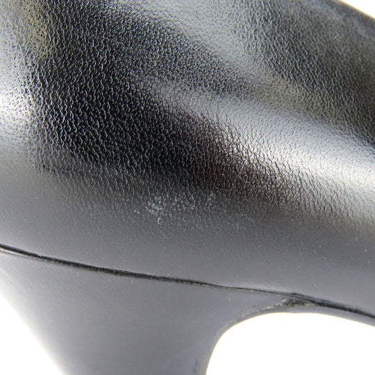 GIVENCHY pumps leather black Women 36 1/2 Used Authentic