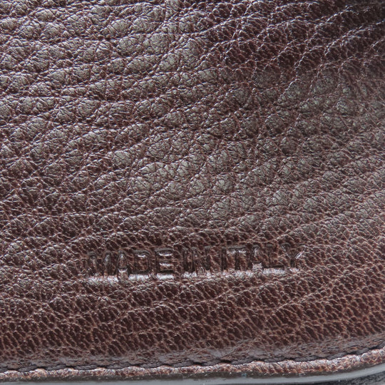 PRADA Bifold Wallet 1M0522 leather Brown Women Used Authentic