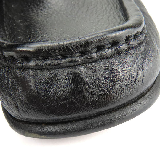 BALLY loafers leather black Women 7 F(EU) Used Authentic