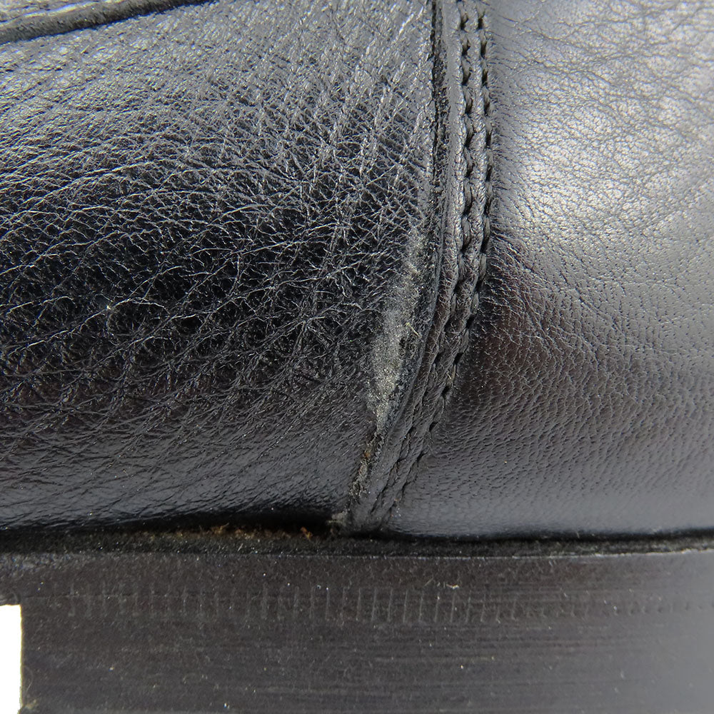 BALLY loafers leather black Women 7 F(EU) Used Authentic