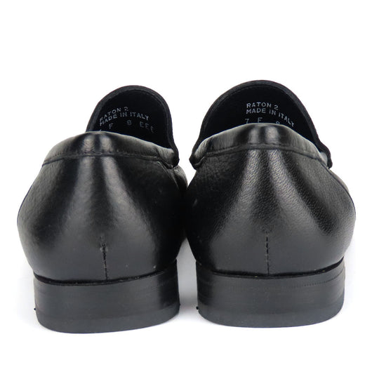 BALLY loafers leather black Women 7 F(EU) Used Authentic