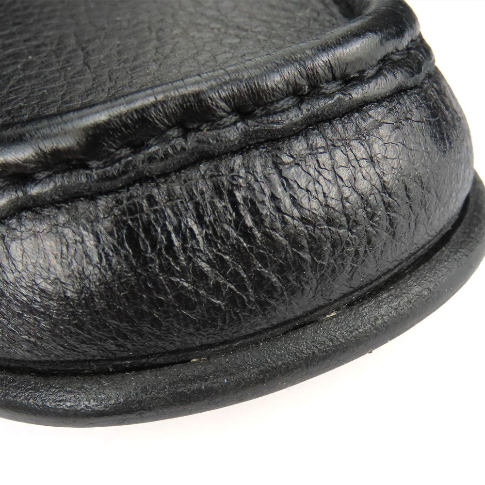 BALLY loafers leather black Women 7 F(EU) Used Authentic