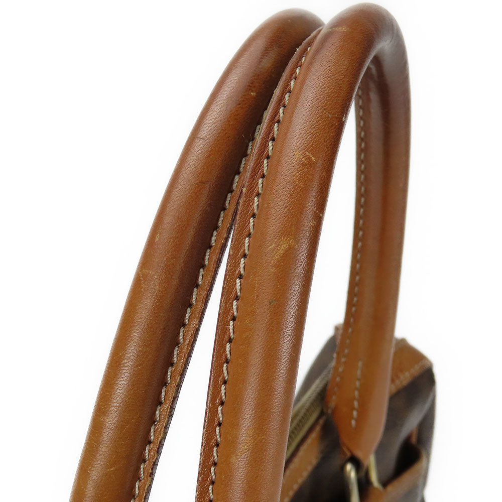 CELINE Handbag M93 PVC, Leather Brown Macadam Women Used Authentic