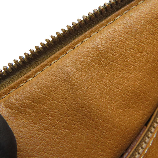 CELINE Handbag M93 PVC, Leather Brown Macadam Women Used Authentic