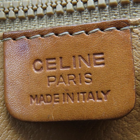 CELINE Handbag M93 PVC, Leather Brown Macadam Women Used Authentic