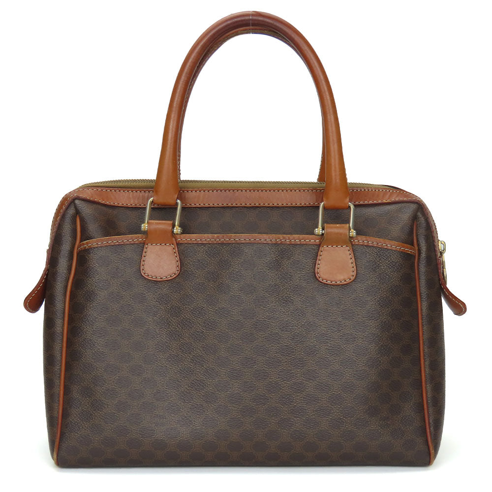 CELINE Handbag M93 PVC, Leather Brown Macadam Women Used Authentic