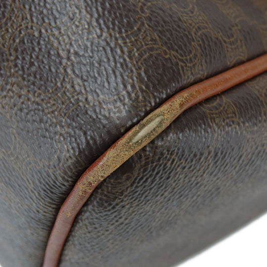 CELINE Handbag M93 PVC, Leather Brown Macadam Women Used Authentic